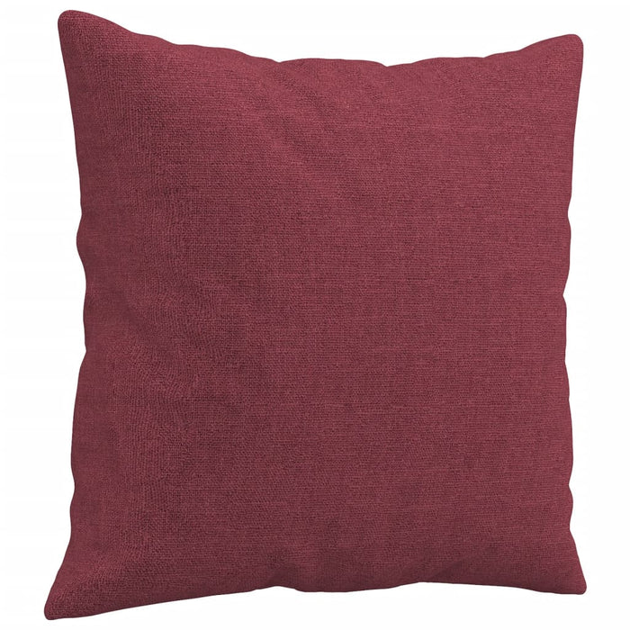 Set canapea cu perne, 3 piese, roșu vin, material textil WALTI
