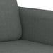 Set de canapele cu perne, 2 piese, gri închis, textil - WALTI WALTI