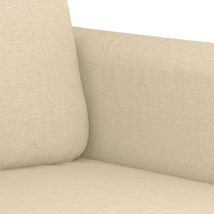 Set de canapele cu perne, 2 piese, crem, textil - WALTI WALTI