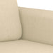 Set de canapele cu perne, 2 piese, crem, textil - WALTI WALTI