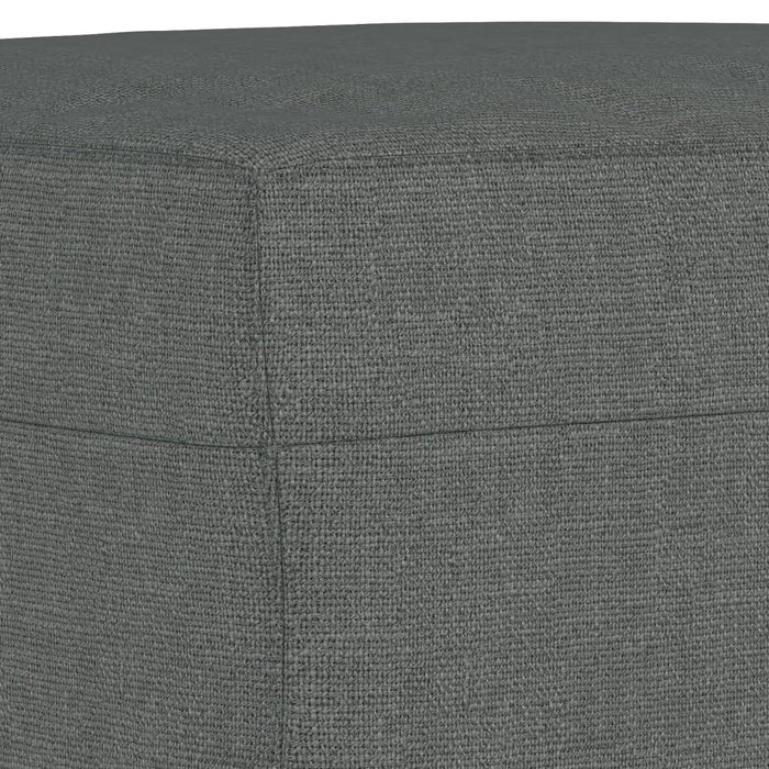 Set de canapele cu perne, 3 piese, gri închis, textil - WALTI WALTI
