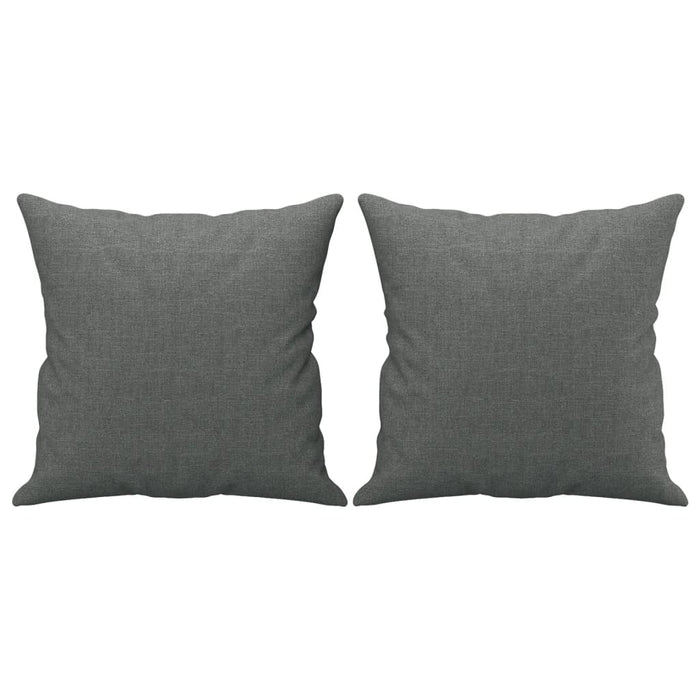 Set de canapele cu perne, 2 piese, gri închis, material textil - WALTI WALTI