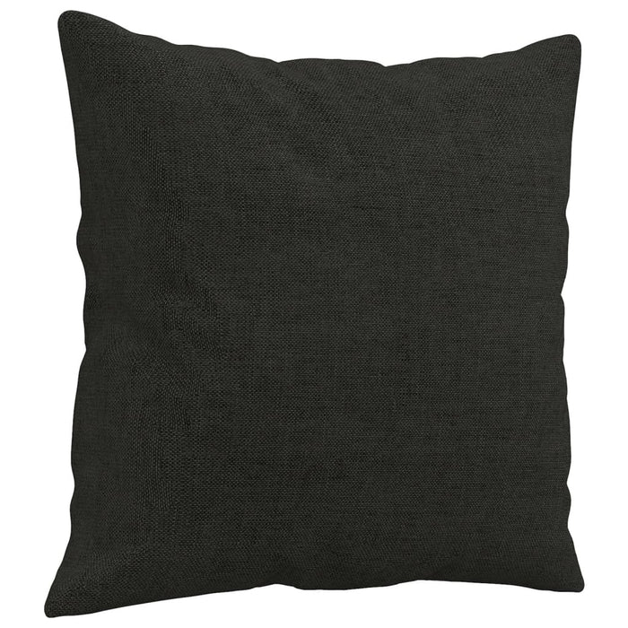 Set de canapele cu perne, 2 piese, negru, material textil - WALTI WALTI