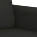Set de canapele cu perne, 2 piese, negru, material textil - WALTI WALTI