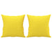 Set de canapele cu perne, 2 piese, galben deschis, textil - WALTI WALTI
