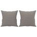 Set de canapele cu perne, 2 piese, gri taupe, textil - WALTI WALTI