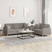 Set de canapele cu perne, 2 piese, gri taupe, textil - WALTI WALTI