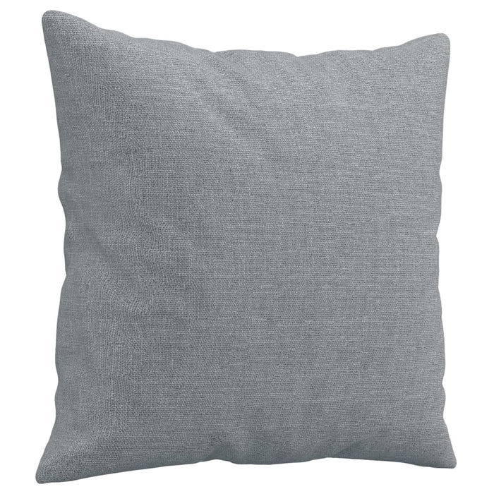 Set de canapele cu perne, 3 piese, gri deschis, textil - WALTI WALTI