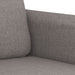 Set de canapele cu perne, 3 piese, gri taupe, textil - WALTI WALTI
