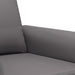 Set de canapele cu perne, 2 piese, gri, piele ecologică - WALTI WALTI