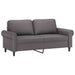 Set de canapele cu perne, 2 piese, gri, piele ecologică - WALTI WALTI