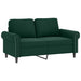 Set de canapele cu perne, 3 piese, verde închis, catifea - WALTI WALTI