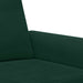 Set de canapele cu perne, 3 piese, verde închis, catifea - WALTI WALTI