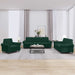 Set de canapele cu perne, 3 piese, verde închis, catifea - WALTI WALTI