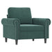 Set de canapele cu perne, 4 piese, verde închis, catifea - WALTI WALTI