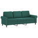 Set de canapele cu perne, 4 piese, verde închis, catifea - WALTI WALTI