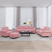 Set de canapele cu perne, 4 piese, roz, catifea - WALTI WALTI