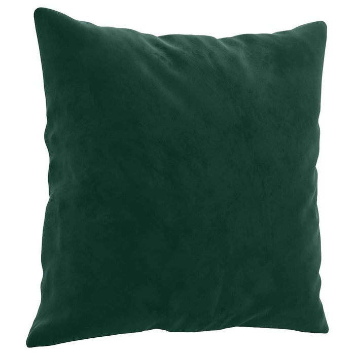 Set canapea cu perne, 3 piese, verde închis, catifea - WALTI WALTI