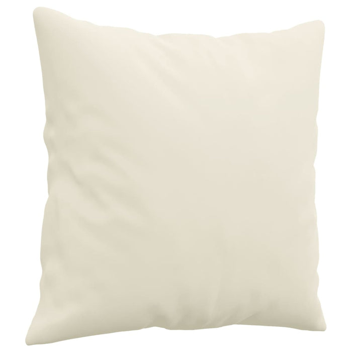 Set de canapele cu perne, 3 piese, crem, catifea - WALTI WALTI