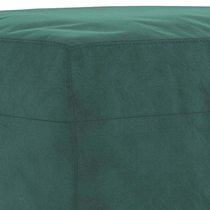 Set canapea cu perne, 4 piese, verde închis, catifea - WALTI WALTI