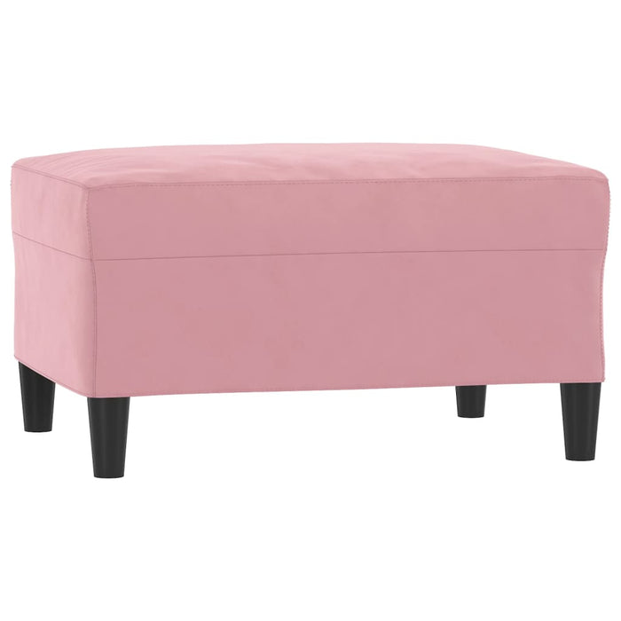 Set canapea cu perne, 4 piese, roz, catifea WALTI