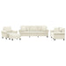 Set de canapele cu perne, 4 piese, crem, catifea - WALTI WALTI