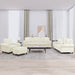 Set de canapele cu perne, 4 piese, crem, catifea - WALTI WALTI