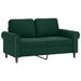 Set de canapele cu perne, 3 piese, verde închis, catifea - WALTI WALTI