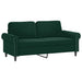 Set de canapele cu perne, 3 piese, verde închis, catifea - WALTI WALTI