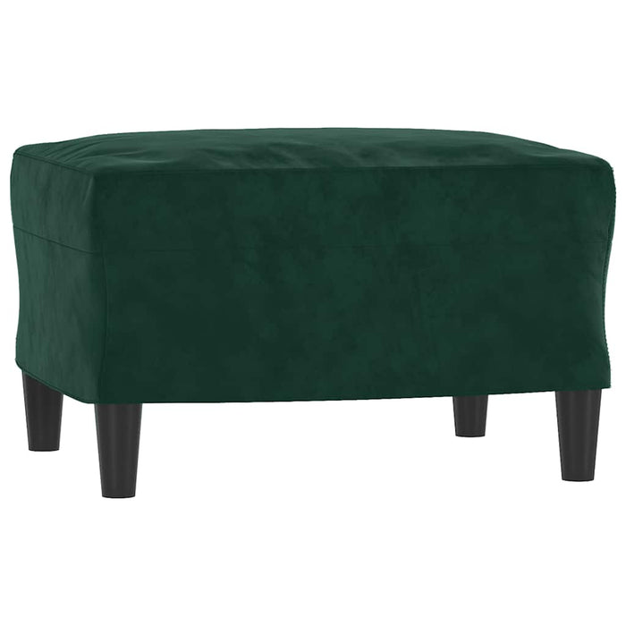 Set de canapele cu perne, 3 piese, verde închis, catifea - WALTI WALTI