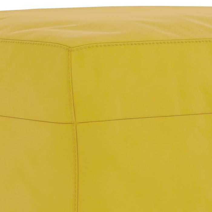 Set de canapele cu perne, 3 piese, galben, catifea - WALTI WALTI
