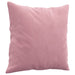 Set canapea cu perne, 2 piese, roz, catifea - WALTI WALTI
