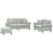 Set de canapele, 3 piese, cu perne, gri deschis, catifea - WALTI WALTI