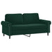 Set canapea cu perne, 3 piese, verde închis, catifea - WALTI WALTI
