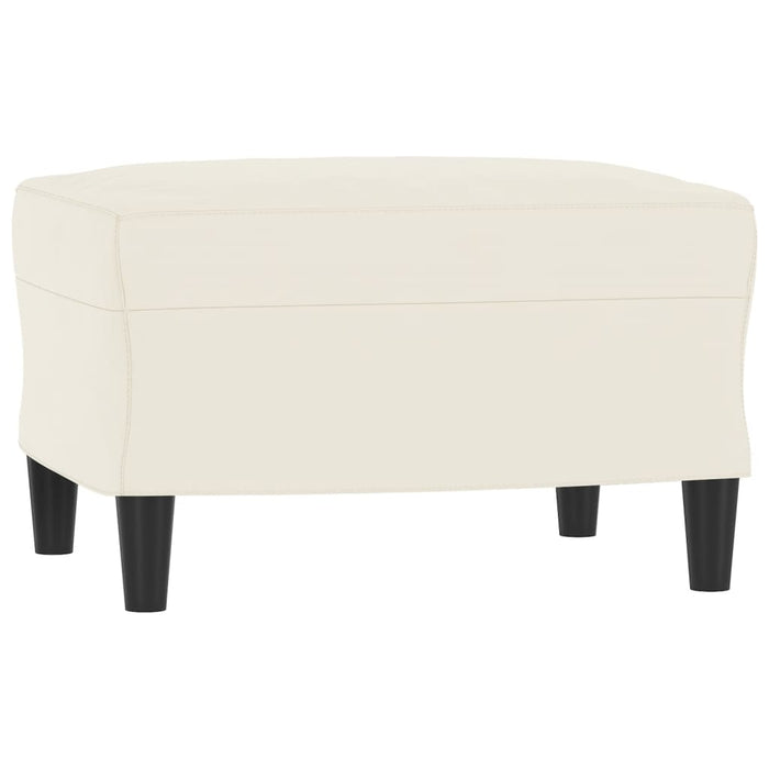 Set de canapele cu perne, 3 piese, crem, catifea WALTI
