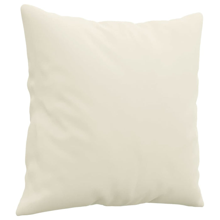 Set de canapele cu perne, 3 piese, crem, catifea WALTI