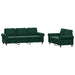Set de canapele cu perne, 2 piese, verde închis, catifea - WALTI WALTI