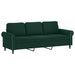 Set de canapele cu perne, 2 piese, verde închis, catifea - WALTI WALTI