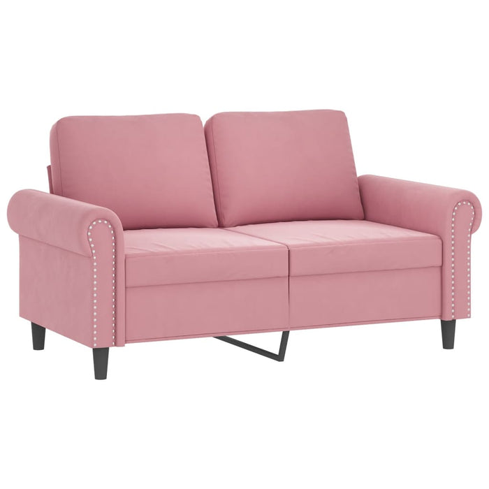 Set de canapele cu perne, 2 piese, roz, catifea - WALTI WALTI