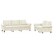 Set de canapele cu perne, 2 piese, crem, catifea - WALTI WALTI