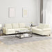Set de canapele cu perne, 2 piese, crem, catifea - WALTI WALTI
