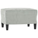 Set de canapele cu perne, 3 piese, gri deschis, catifea - WALTI WALTI