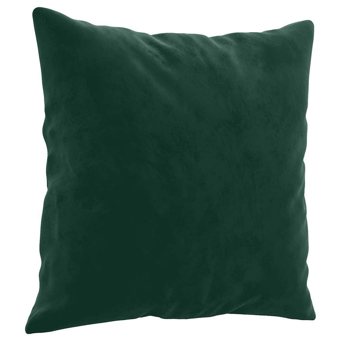Set canapea cu perne, 2 piese, verde închis, catifea WALTI
