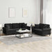 Set canapea cu perne, 2 piese, roz, catifea - WALTI WALTI