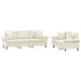 Set de canapele cu perne, 2 piese, crem, catifea - WALTI WALTI