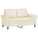 Set de canapele cu perne, 2 piese, crem, catifea - WALTI WALTI