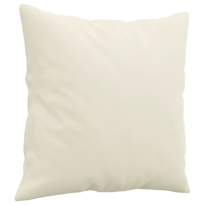 Set de canapele cu perne, 2 piese, crem, catifea - WALTI WALTI