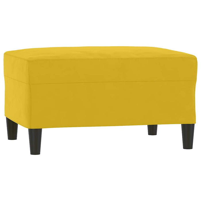 Set de canapele cu perne, 3 piese, galben, catifea - WALTI WALTI
