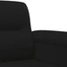 Set de canapele cu perne, 3 piese, negru, microfibră - WALTI WALTI