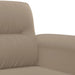 Set de canapele cu perne, 3 piese, gri taupe, microfibră - WALTI WALTI